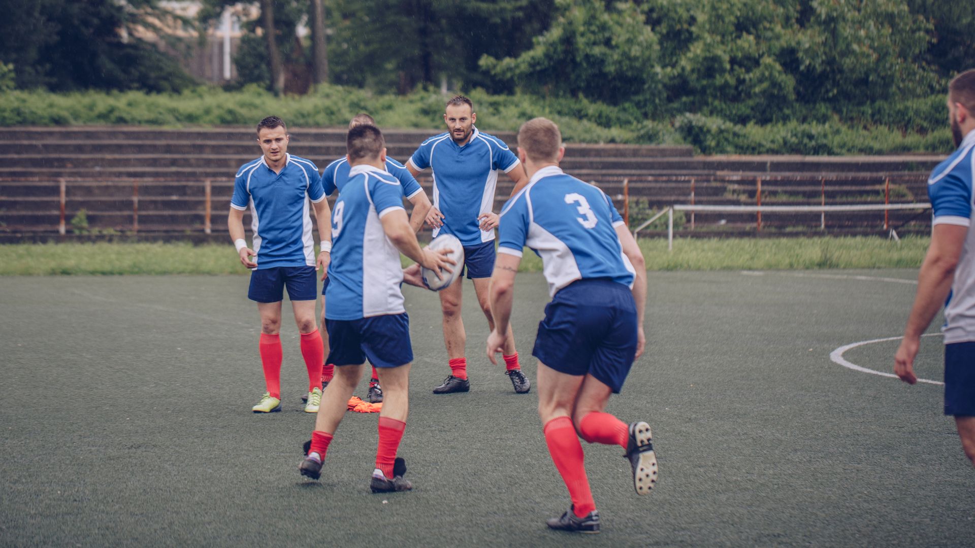 customized warm up exercise for rugby players