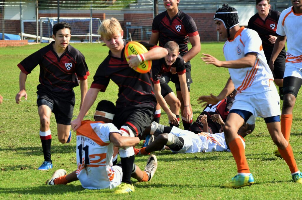 player grip rugby ball