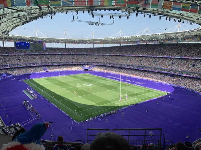 Six Nations tournament in a stadium