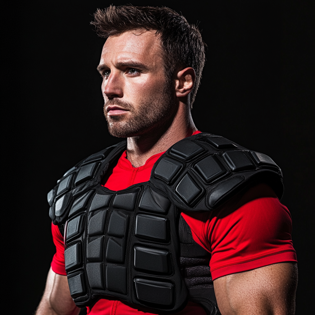 impact absorbing shoulder pads for rugby